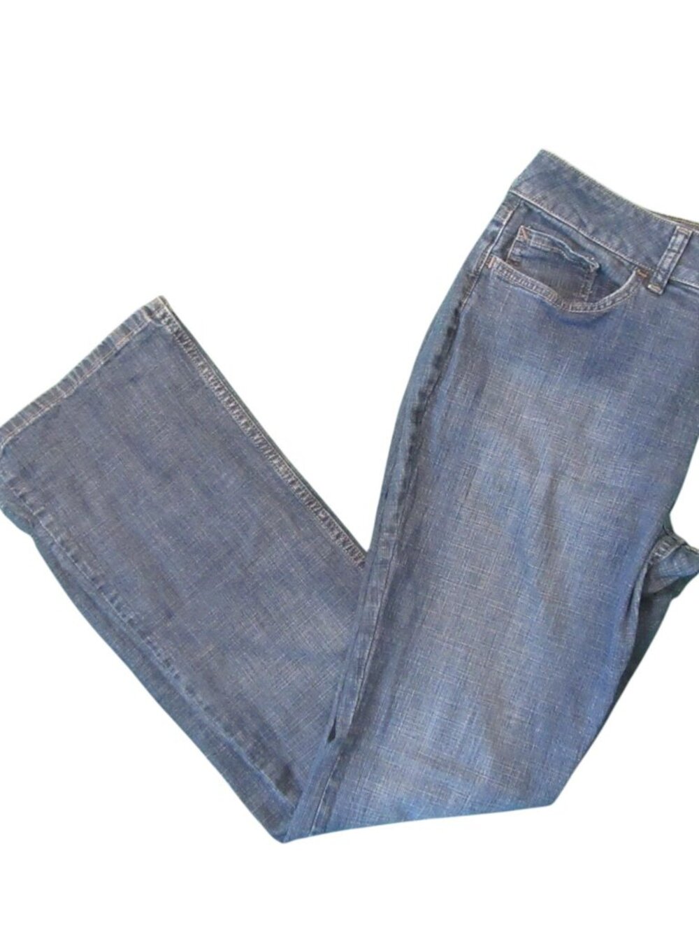 Riders By Lee Mid Rise Boot Cut Jeans Blue Denim Womens Classic Pant Size 16